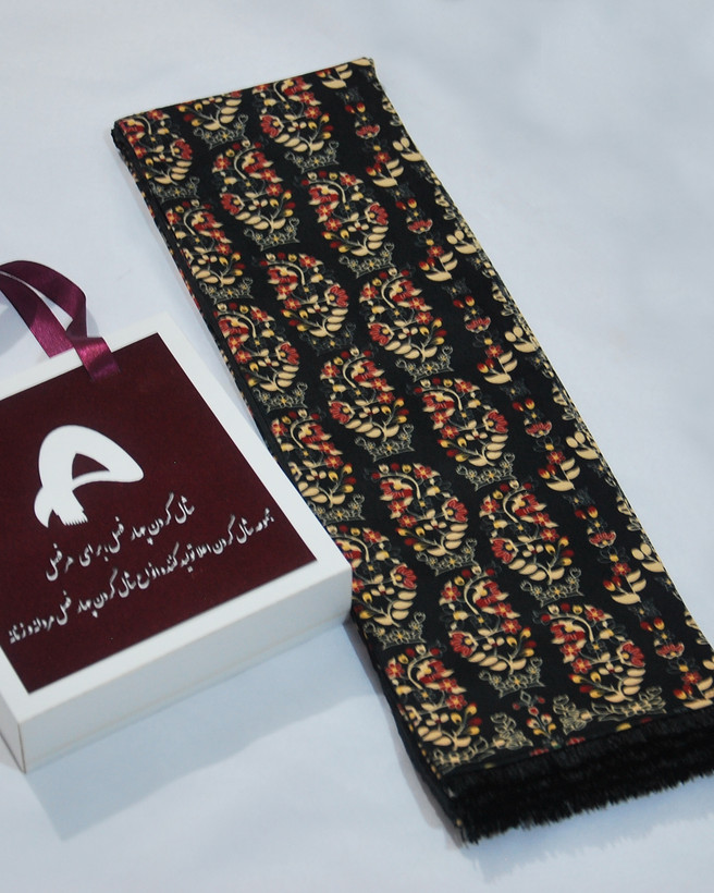 شال گردن مردانه ابریشمی جنس چهارفصل - شال گردن اعلا
