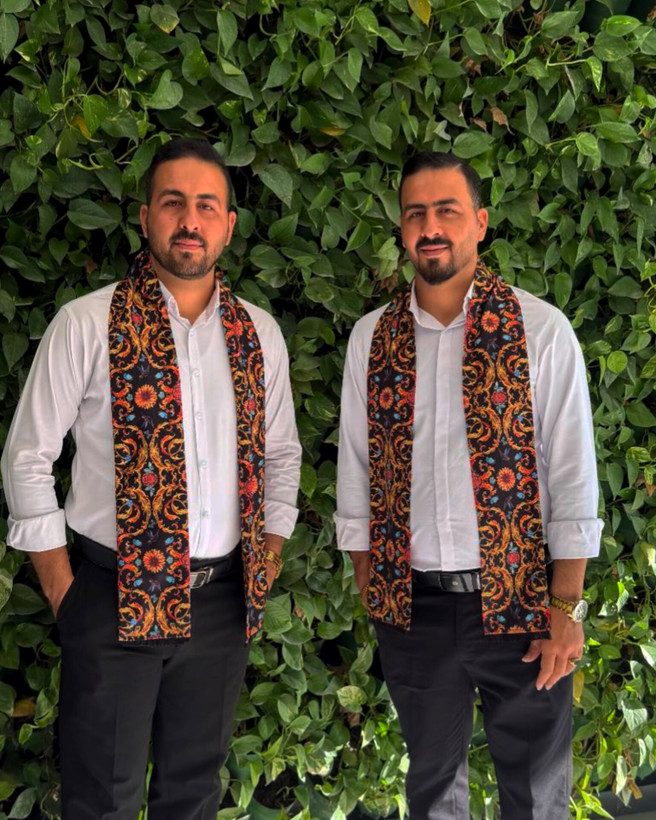 شال گردن سلطنتی ست دو نفره جنس ۴ فصل - شال گردن اعلا